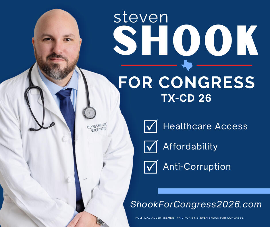 Shook For Congress advertisement